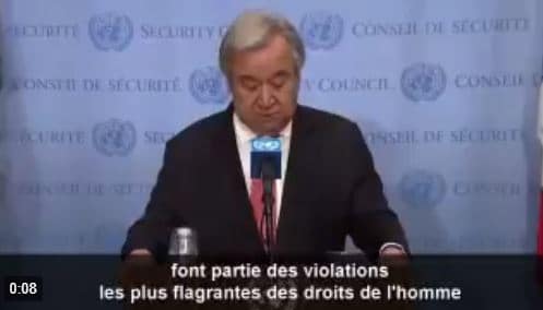 Vidéo -Antonio Guterres  « L’esclavage n’a pas sa place dans notre monde »