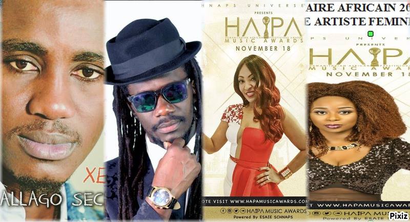 Adiouza, Carlou-D, Wally Seck et Viviane nominés aux Hapa Music Awards