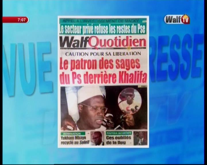 Revue de presse Walf TV du jeudi 07 décembre 2017 par Ndeye Coumba Diop