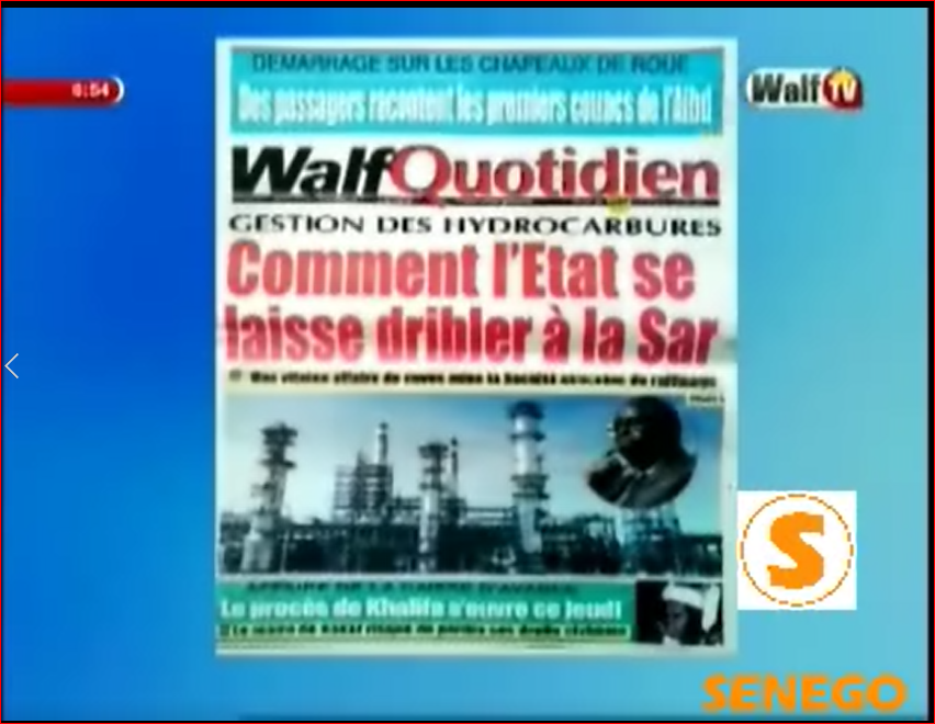 Revue de presse Walf TV du Samedi 09 Décembre 2017 par Ndèye Coumba Diop