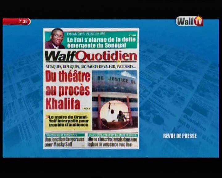 Revue de presse Walf Tv du jeudi 25 janvier 2018 par Seydina Omar Ba