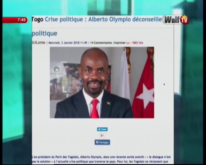 Revue de la presse Africaine (Wolof) Walf TV du Jeudi 04 Janvier 2017