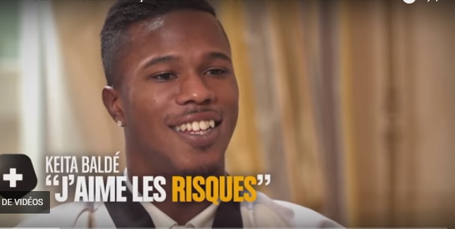 VIDÉO. Interview Canal+: Keita Baldé «J’aime les risques…»