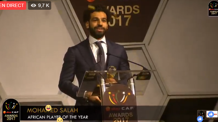 Urgent:  Mohamed Salah élu Ballon d’Or Africain devant Sadio Mane