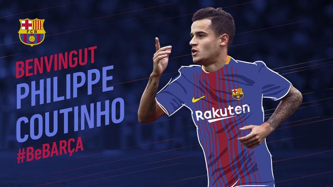 Mercato – Officiel : Philippe Coutinho rejoint le FC Barcelone pour 160 millions d’euros