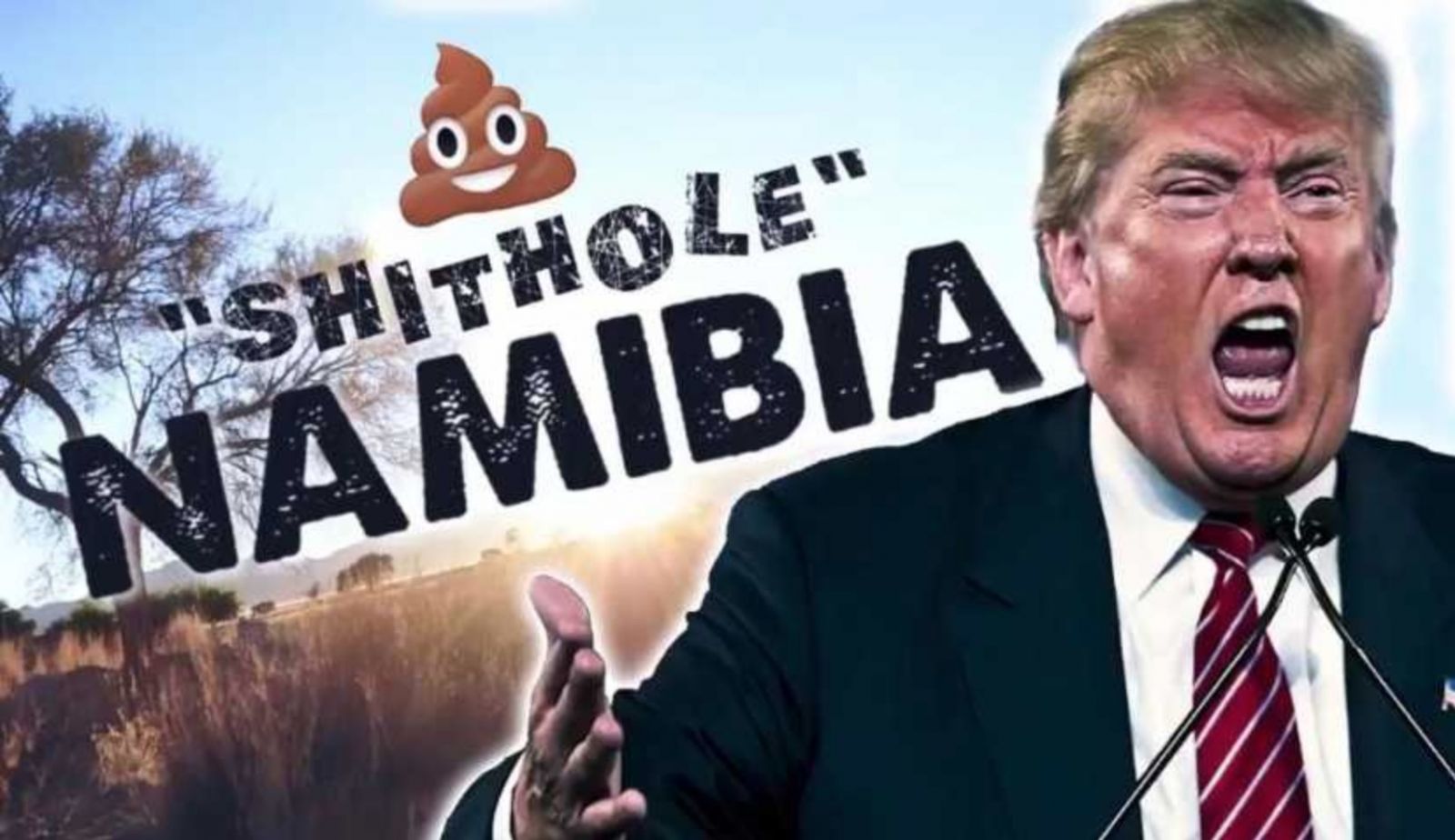 Vidéo – Découvrez ce que les namibiens ont fait des insultes de Trump