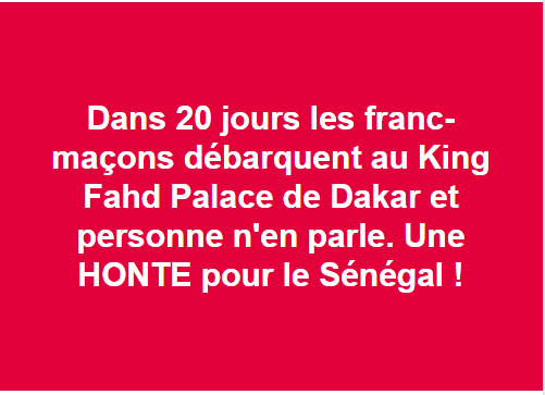 Conclave des Franc-maçons à Dakar : Les internautes indignés se…