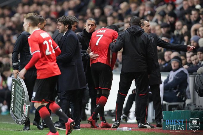 Lamouchi, coach Rennes : “Ismaïla Sarr est un joueur qui prend énormément de coups.”