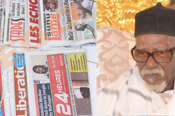 Revue de Presse: Le décès du Khalife général des mourides toujours à la Une