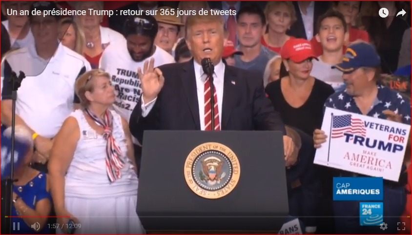 Vidéo – Un an de présidence Trump : retour sur 365 jours de tweets