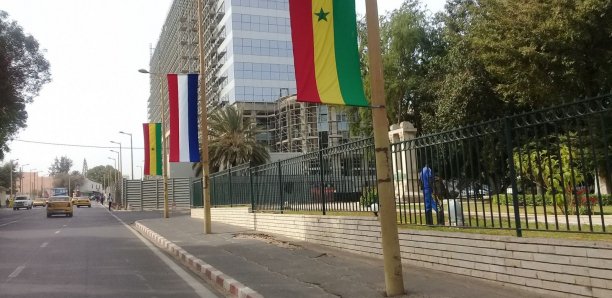 Le drapeau de la France flotte sur le Boulevard de la République pour la visite de Macron (7 photos)