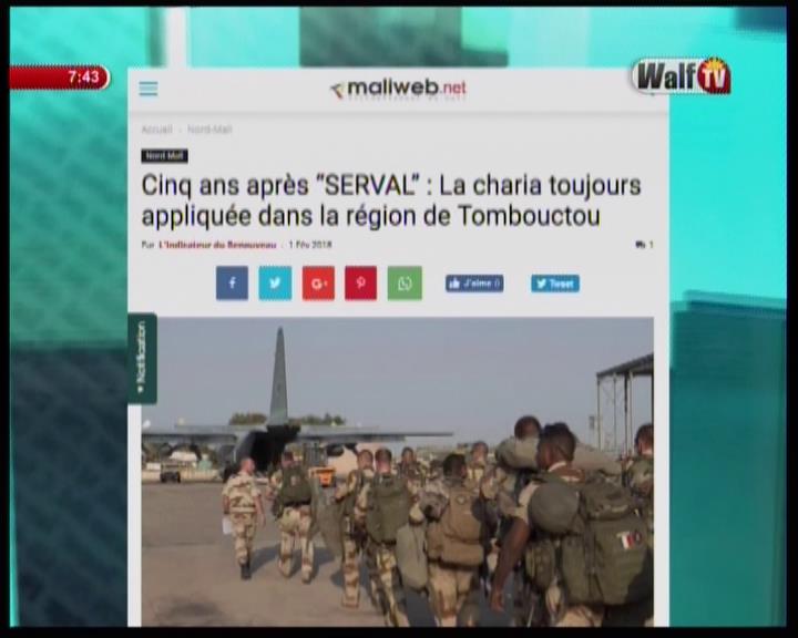 Revue de presse africaine Walf Tv du vendredi 02 février 2018