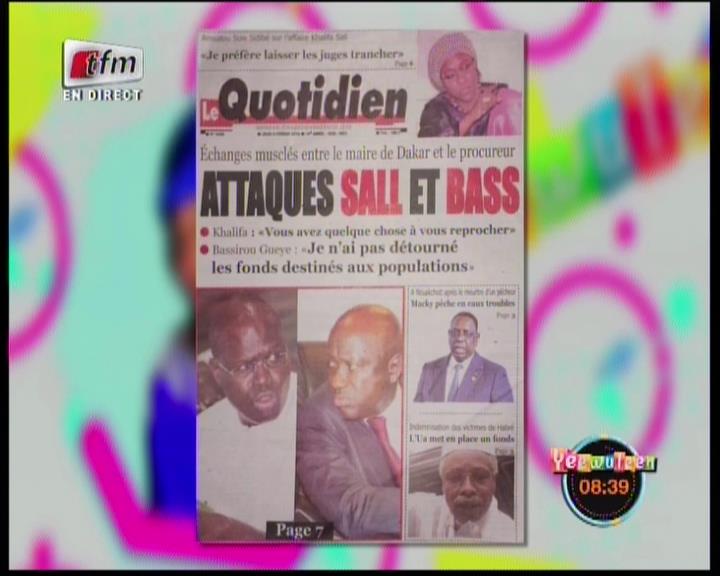 Revue de presse Tfm du jeudi 08 février 2018 par Mame Birame Diouf