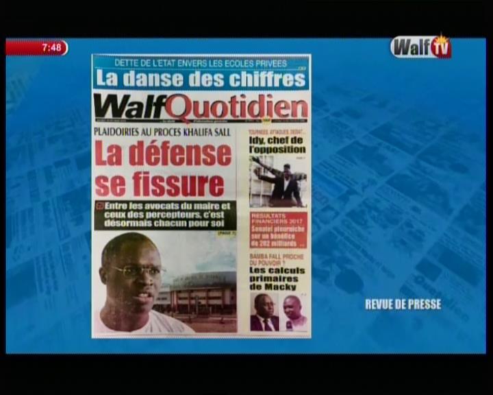 Revue de presse Walf Tv du mardi 20 février 2018 par Seydina Oumar Ba