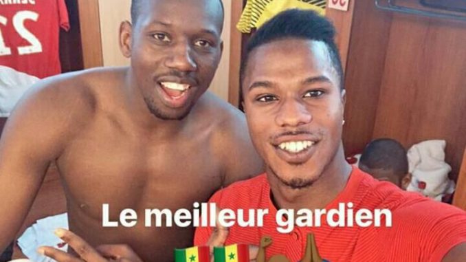 Photo: Keita Baldé et Seydou Sy prennent un selfie après la victoire de Monaco contre Lyon