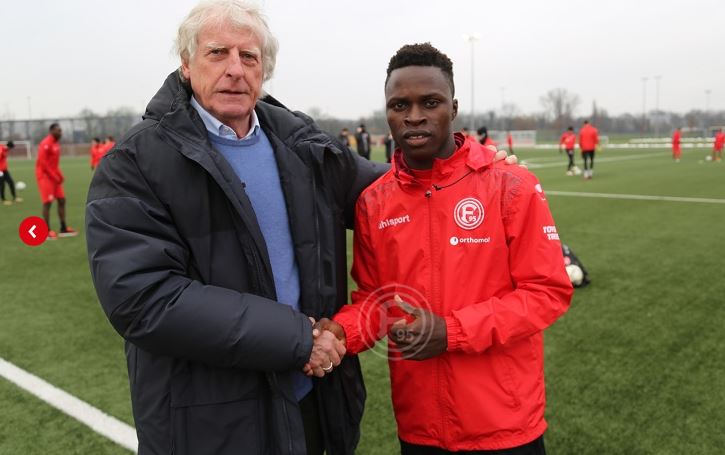 Jean Ndecky est arrivé à Düsseldorf ce mercredi…