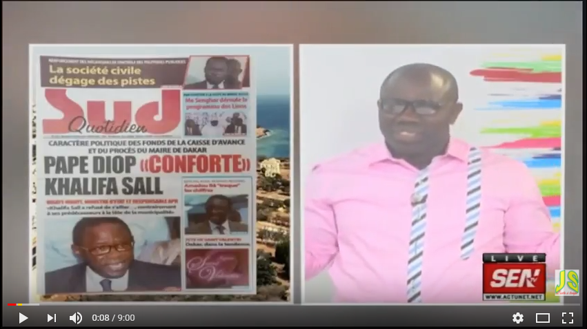 Revue de presse Sen Tv du mercredi 14 Février 2018 par Ahmed Aidara