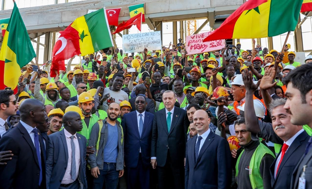 (04 photos) Macky Sall et Erdogan sur les chantiers de l’Arena et du marché d’intérêt national de Diamniadio