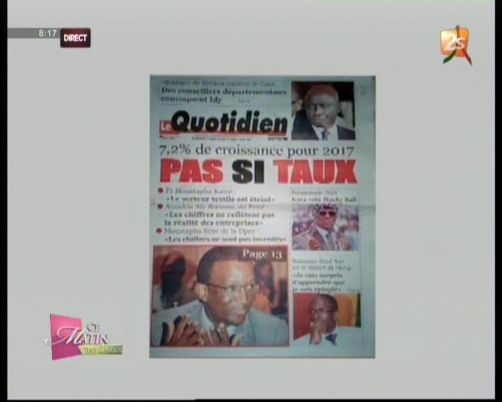 Revue de presse 2STv du mercredi 14 mars 2018 par Pape Seydi Fall et Seynabou Ndiaye