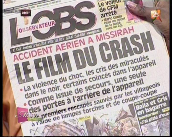 Revue de presse 2Stv du vendredi 16 mars 2018 par Pape Seydi Fall et Seynabou Ndiaye