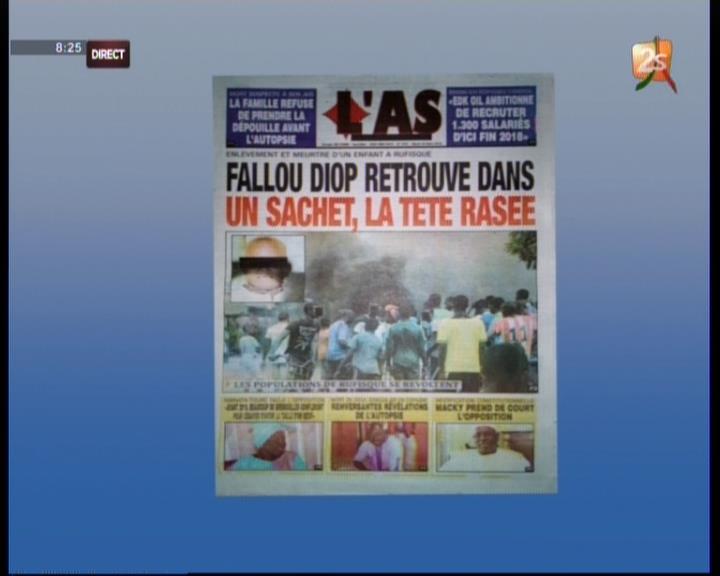 Revue de presse 2Stv du mardi 20 mars 2018  par Pape Seydi Fall et Seynabou Ndiaye