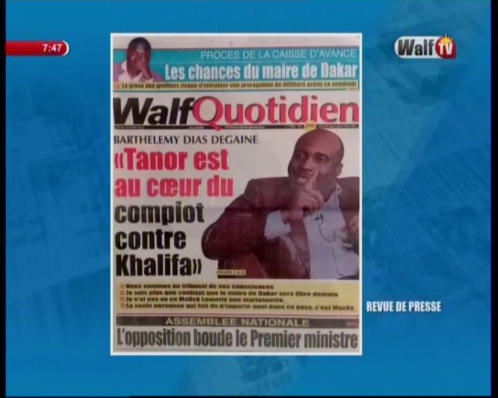 Revue de presse Walf Tv du jeudi 29 mars 2018 par Seydina Omar Ba