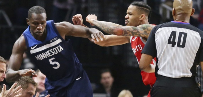 (Vidéo) Basket – Minnesota/Houston: Grosse altercation entre Gorgui Sy Dieng et Chris Paul, Regardez!