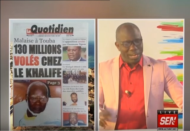 Revue de presse Sen Tv du mercredi 07 mars 2018 par Ahmed Aïdara