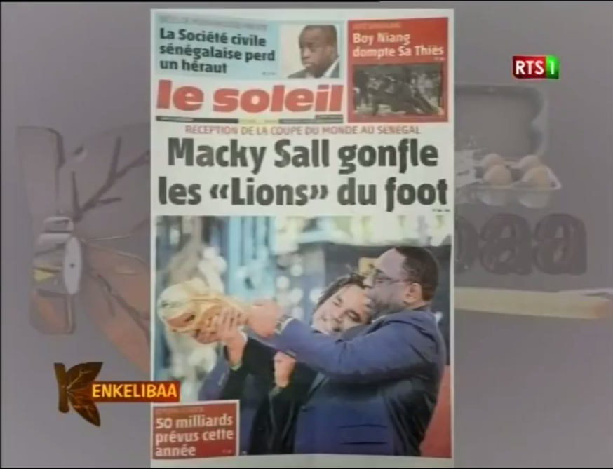 Revue de presse  Rts1 du Lundi 12 mars 2018