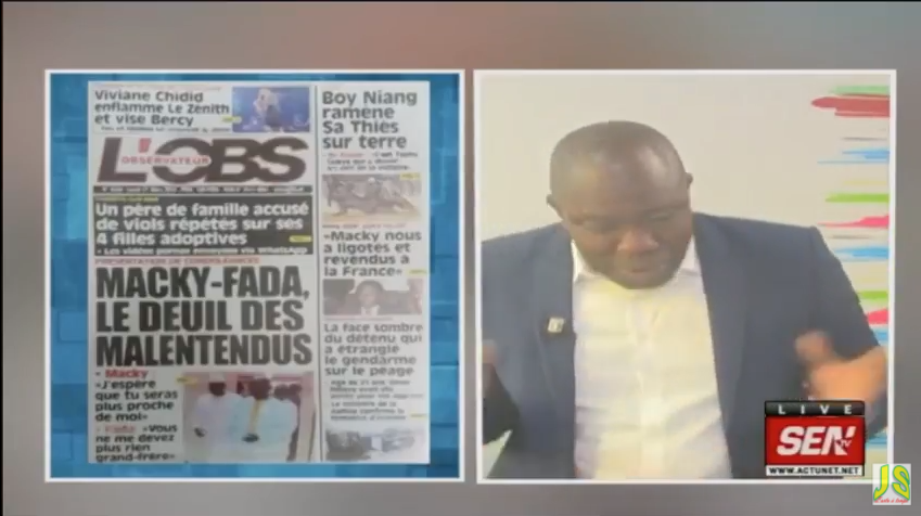 Revue de presse Sen Tv du Lundi 12 mars 2018 par Ahmed Aidara