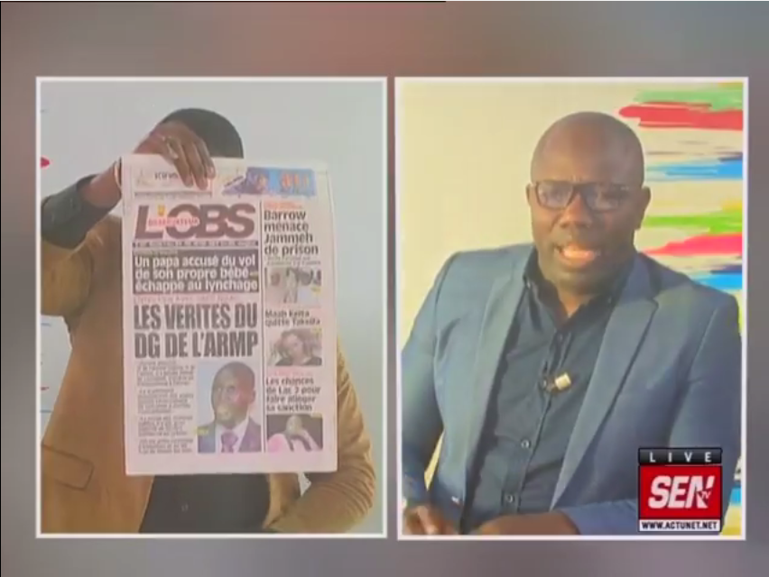Revue de presse Sen Tv du mercredi 14 mars 2018 par Ahmed Aidara