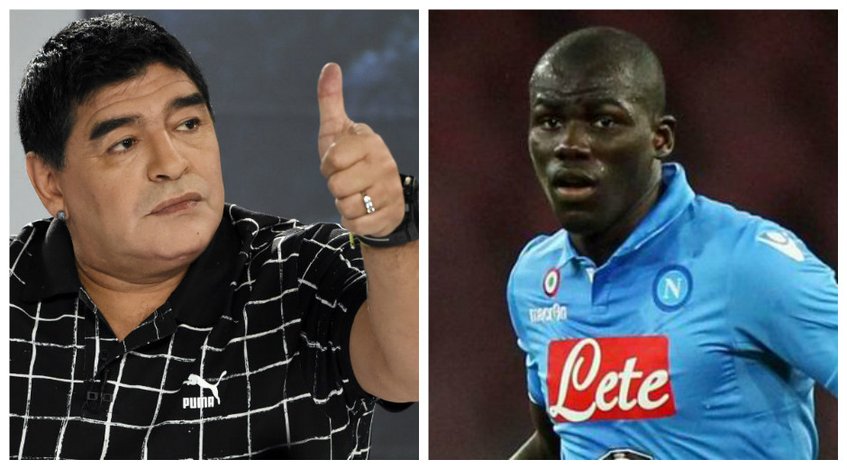 Photo: Regardez comment Maradona montre qu’il est fan de Kalidou Koulibaly.