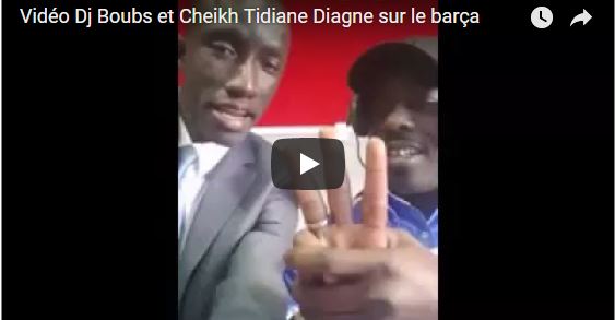 Vidéo – Quand Dj Boub’s et Cheikh Tidiane Diagne chambrent les fans du Barça