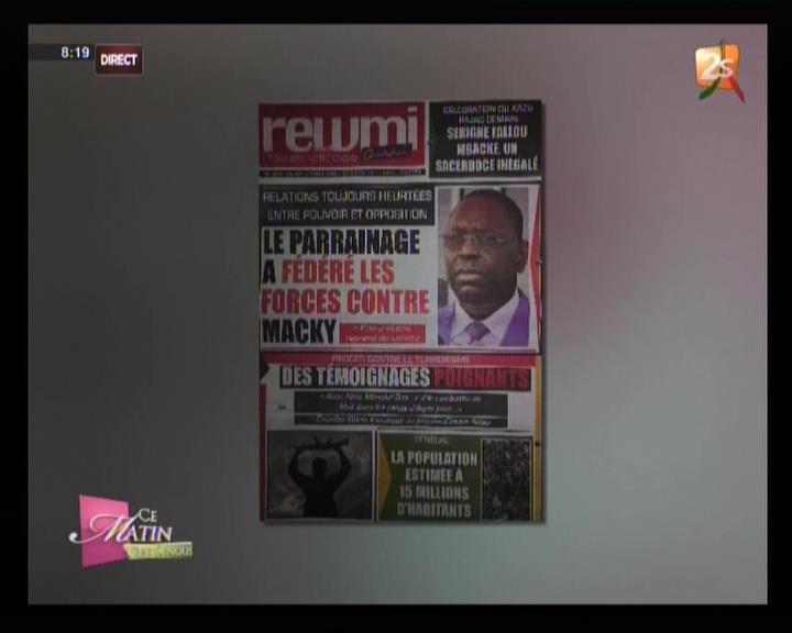 Vidéo – Revue de presse 2Stv du jeudi 12 avril 2018 par Seynabou Ndiaye et Pape Seydi Fall