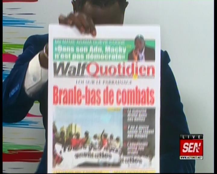 Revue de presse (Français) Sen Tv du mercredi 18 avril 2018 par fabrice Nguéma
