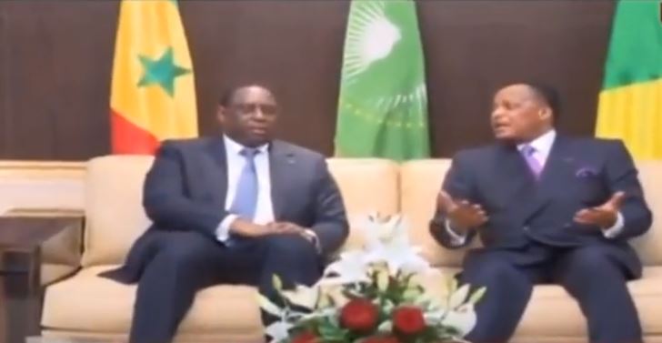 Vidéo: Le président de la République Macky Sall accueilli à Brazzaville par Denis Sassou-Nguesso