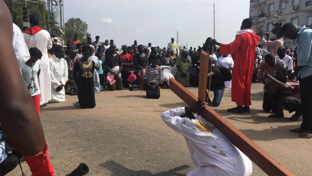 La population sud-soudanaise réunie pour les vacances de Pâques…