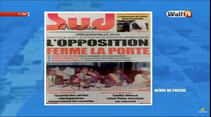 Revue de presse Walf Tv du mardi 10 avril 2018 par Seydina Omar Ba et Ramatoulaye Sarr