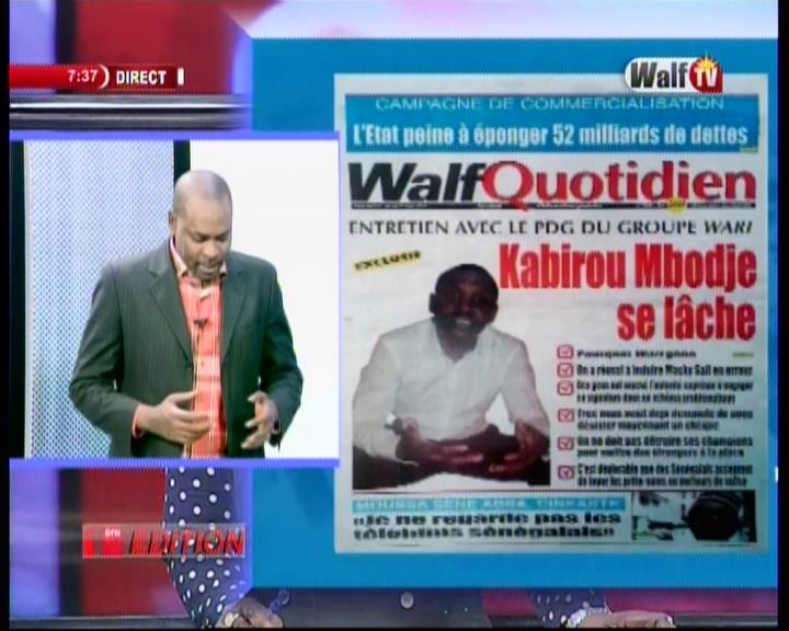 Revue de presse Walf Tv du mercredi 09 mai 2018 par Seydina Omar Bâ et Ramatoulaye Sarr