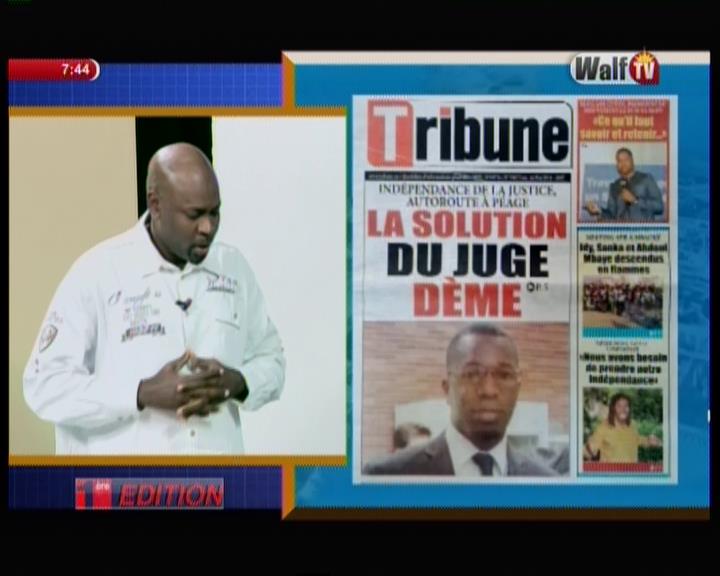 Revue de presse Walf Tv du lundi 14 mai 2018 par Seydina Omar Bâ