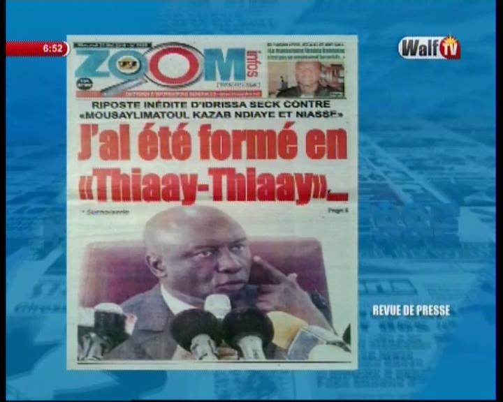 Revue de presse (Français) Walf TV du mercredi 23 mai 2018
