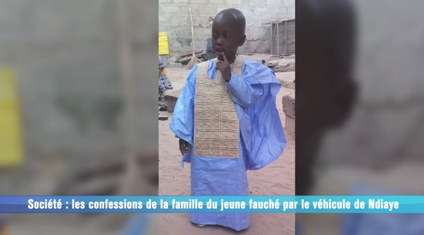 Vidéo – Émouvant, l’enfant tué accidentellement  par Ndiaye Tfm, le film du drame raconté par  – Regardez!