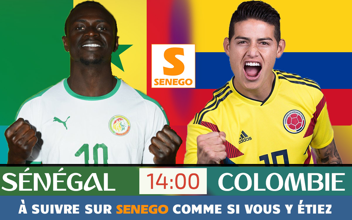 Sénégal vs Colombie, Voici les compositions officielles des équipes