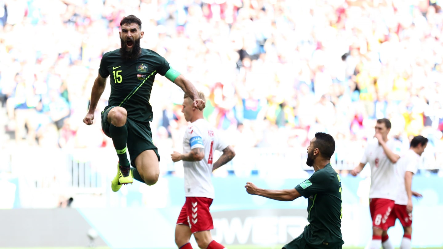 Vidéo – Danemark-Australie : l&rsquo;Australien Mile Jedinak égalise sur penalty (1-1)