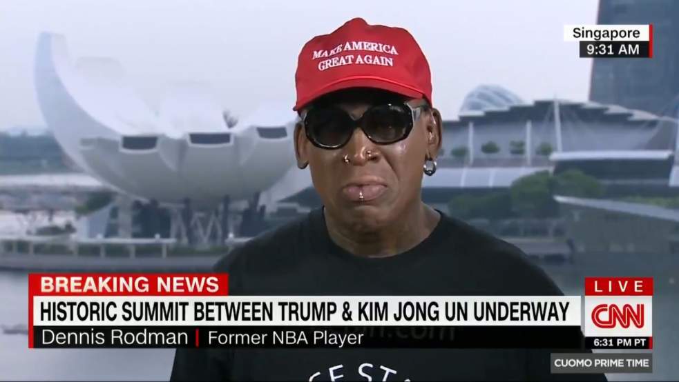 Vidéo – La poignée de main Kim-Trump fait pleurer Dennis Rodman, ex-basketteur et proche du leader nord-coréen