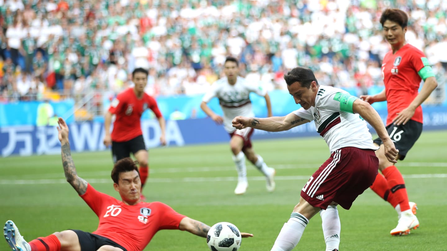 CDM 2018 : les Mexicains mènent à la pause contre la Corée du Sud par 1-0 !