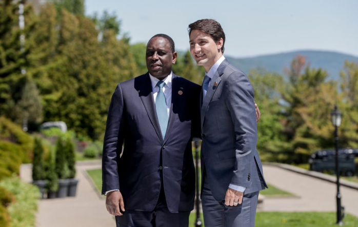 Image result for macky sall justin trudeau francophonie