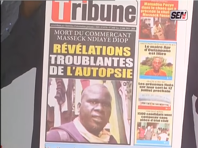 Revue de presse (Français) Sen TV du vendredi 22 juin 2018 par Fabrice Nguéma