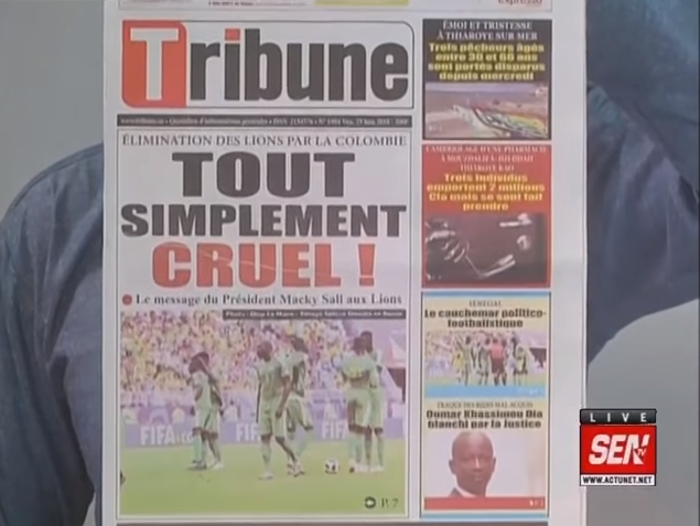 Revue de presse (Français) Sen TV du Jeudi 29 Juin 2018 par Fabrice Nguéma