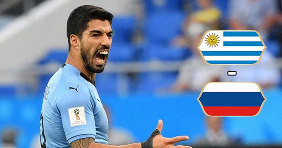 Mondial-2018: L’Uruguay domine la Russie 2-0… Un match riche d’émotions (Mi temps)